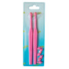 Set of 2 mono-bundle toothbrushes with 8 interchangeable heads, Pink